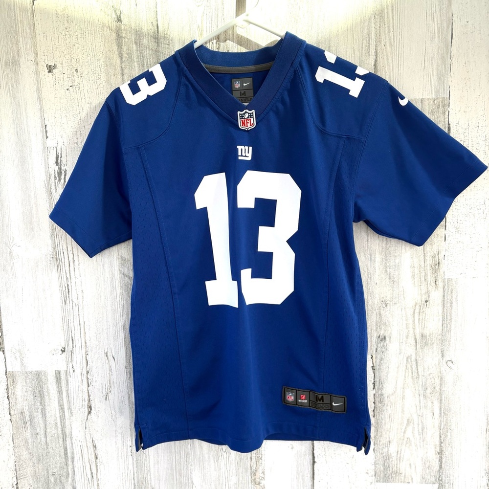 Nike NFL Players Size Medium Beckham #13 New York Giants Football V-Neck Jersey